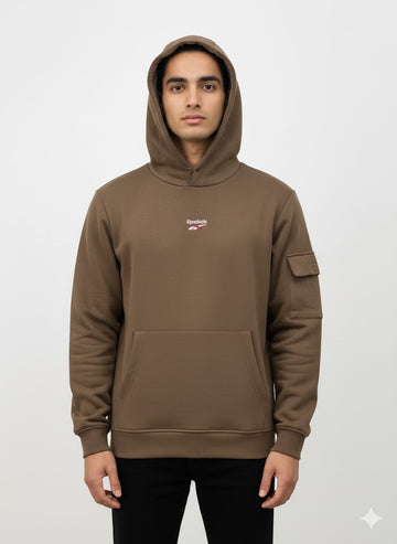 Brown Hoodie with side arm pocket