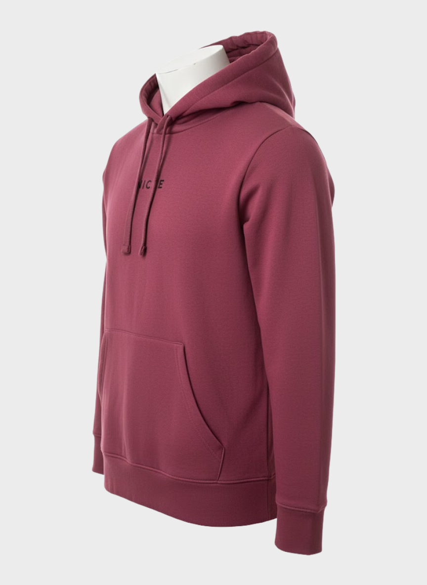 Nicce Dark Pink Hoodie