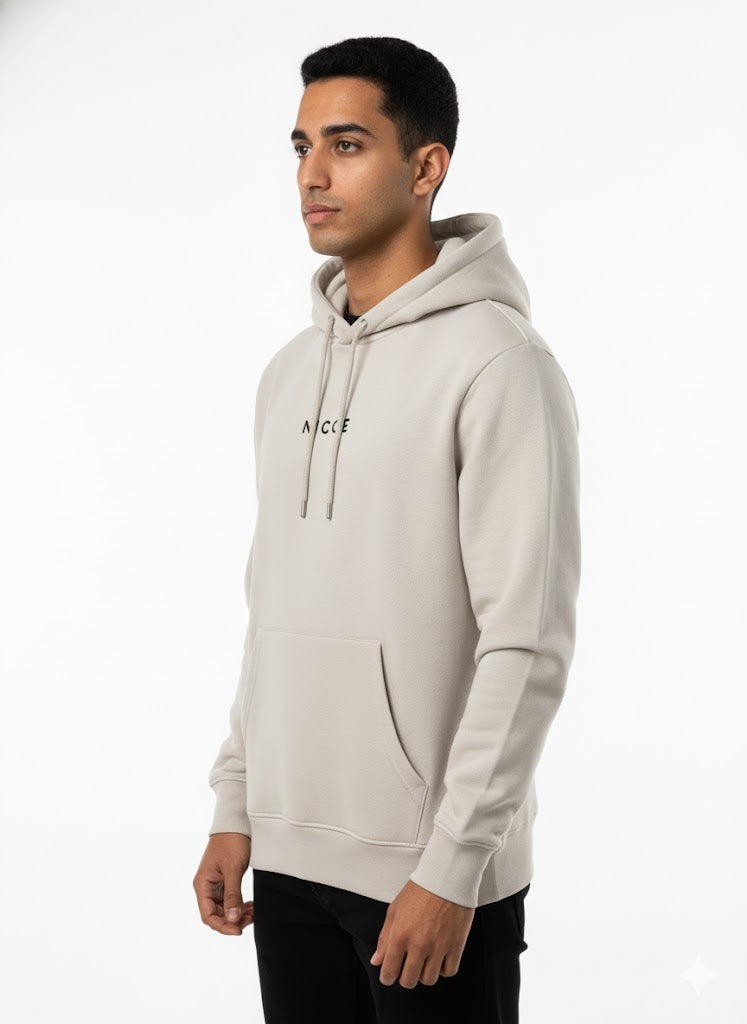 Nicce Chalk Grey Hoodie